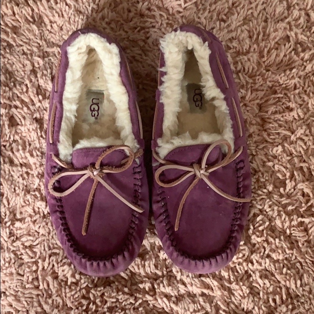 UGG purple moccasins/slippers
